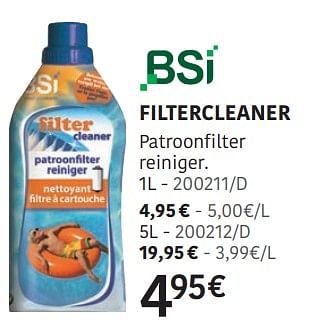 Promotions Filtercleaner - BSI - Valide de 04/04/2024 à 30/06/2024 chez HandyHome