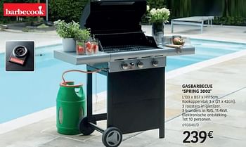 Promotions Gasbarbecue spring 3002 - Barbecook - Valide de 04/04/2024 à 30/06/2024 chez HandyHome