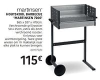 Houtskool barbecue martinsen 7200-Martinsen
