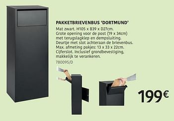 Promoties Pakketbrievenbus dortmund - Practo Garden - Geldig van 04/04/2024 tot 30/06/2024 bij HandyHome