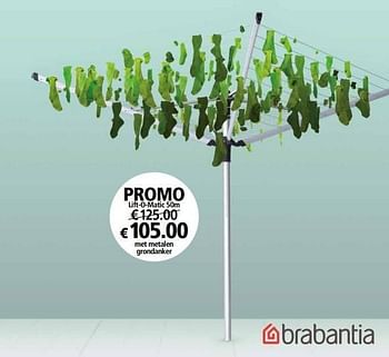 Promotions Lift o matic - Brabantia - Valide de 08/04/2024 à 31/05/2024 chez Multi Bazar