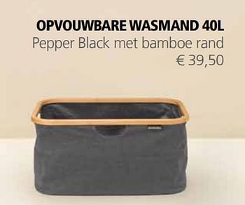 Promotions Opvouwbare wasmand - Brabantia - Valide de 08/04/2024 à 31/05/2024 chez Multi Bazar