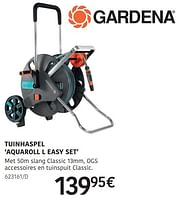 Promoties Tuinhaspel aquaroll l easy set - Gardena - Geldig van 04/04/2024 tot 30/06/2024 bij HandyHome