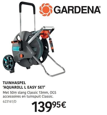 Promotions Tuinhaspel aquaroll l easy set - Gardena - Valide de 04/04/2024 à 30/06/2024 chez HandyHome