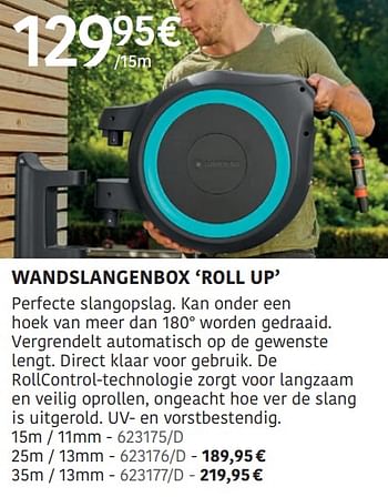 Promoties Wandslangenbox roll up - Gardena - Geldig van 04/04/2024 tot 30/06/2024 bij HandyHome