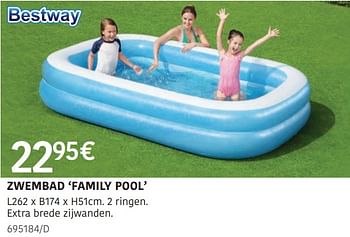 Promotions Zwembad family pool - BestWay - Valide de 04/04/2024 à 30/06/2024 chez HandyHome