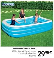 Promoties Zwembad family pool - BestWay - Geldig van 04/04/2024 tot 30/06/2024 bij HandyHome