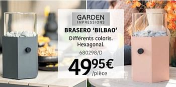 Promotions Brasero bilbao - Garden Impressions - Valide de 04/04/2024 à 30/06/2024 chez HandyHome