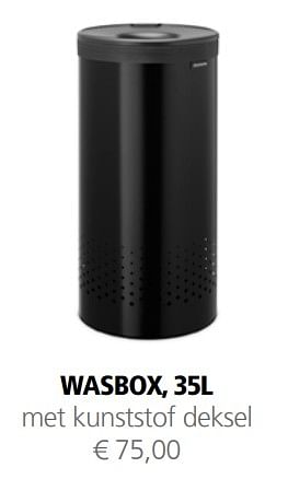 Promotions Wasbox - Brabantia - Valide de 08/04/2024 à 31/05/2024 chez Multi Bazar