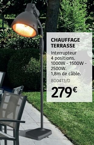Promoties Chauffage terrasse - Huismerk - HandyHome - Geldig van 04/04/2024 tot 30/06/2024 bij HandyHome