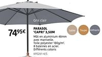 Promotions Parasol capri - Produit Maison - HandyHome - Valide de 04/04/2024 à 30/06/2024 chez HandyHome