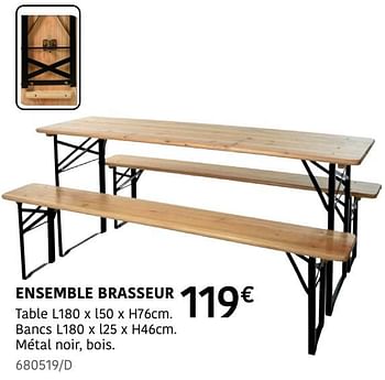 Promoties Ensemble brasseur - Huismerk - HandyHome - Geldig van 04/04/2024 tot 30/06/2024 bij HandyHome