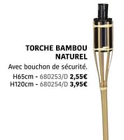 Promotions Torche bambou naturel - Produit Maison - HandyHome - Valide de 04/04/2024 à 30/06/2024 chez HandyHome