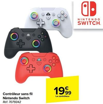 Promoties Contrôleur sans fil nintendo switch - Nintendo - Geldig van 10/04/2024 tot 22/04/2024 bij Carrefour