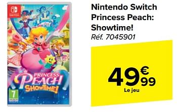 Promoties Nintendo switch princess peach: showtime! - Nintendo - Geldig van 10/04/2024 tot 22/04/2024 bij Carrefour