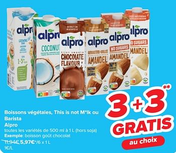 Promotions Boisson goût chocolat - Alpro - Valide de 10/04/2024 à 22/04/2024 chez Carrefour