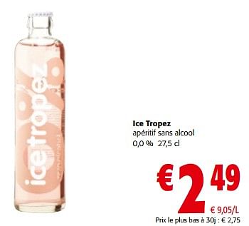 Promoties Ice tropez apéritif sans alcoo - Ice Tropez - Geldig van 10/04/2024 tot 23/04/2024 bij Colruyt