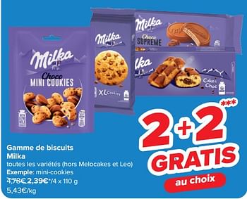 Promoties Mini-cookies - Milka - Geldig van 10/04/2024 tot 22/04/2024 bij Carrefour