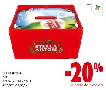 Promoties Stella artois pils - Stella Artois - Geldig van 10/04/2024 tot 23/04/2024 bij Colruyt