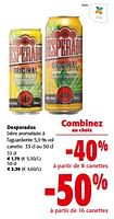 Promotions Desperados bière aromatisée à l`aguardiente - Desperados - Valide de 10/04/2024 à 23/04/2024 chez Colruyt