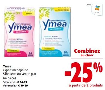 Promotions Ymea expert ménopause silhouette ou ventre plat - Ymea - Valide de 10/04/2024 à 23/04/2024 chez Colruyt