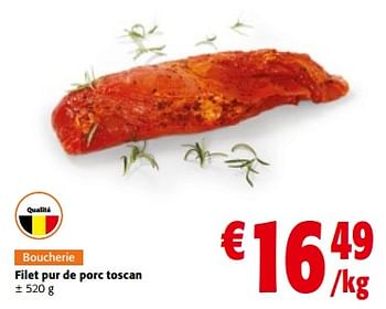 Promotions Filet pur de porc toscan - Produit maison - Colruyt - Valide de 10/04/2024 à 23/04/2024 chez Colruyt