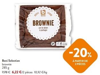 Promoties Boni selection brownie - Boni - Geldig van 10/04/2024 tot 23/04/2024 bij OKay