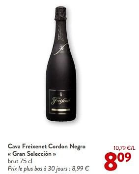 Promotions Cava freixenet cordon negro gran selección brut - Freixenet - Valide de 10/04/2024 à 23/04/2024 chez OKay