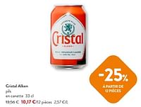 Promotions Cristal alken pils - Cristal - Valide de 10/04/2024 à 23/04/2024 chez OKay