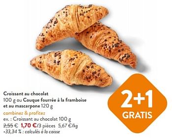 Promotions Croissant au chocolat - Huismerk - Okay Buurtwinkels - Valide de 10/04/2024 à 23/04/2024 chez OKay