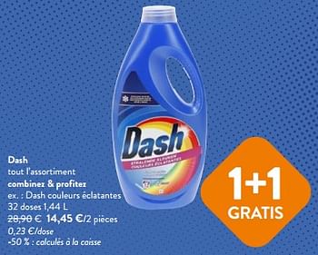 Promoties Dash couleurs éclatantes - Dash - Geldig van 10/04/2024 tot 23/04/2024 bij OKay