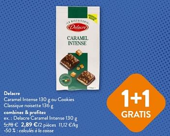 Promoties Delacre caramel intense - Delacre - Geldig van 10/04/2024 tot 23/04/2024 bij OKay