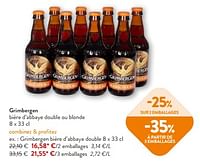 Promotions Grimbergen bière d’abbaye double - Grimbergen - Valide de 10/04/2024 à 23/04/2024 chez OKay