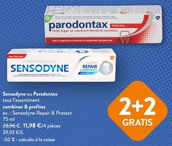 Promoties Sensodyne repair + protect - Sensodyne - Geldig van 10/04/2024 tot 23/04/2024 bij OKay