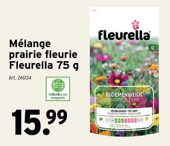 Promoties Mélange prairie fleurie fleurella - Fleurella - Geldig van 10/04/2024 tot 23/04/2024 bij Gamma