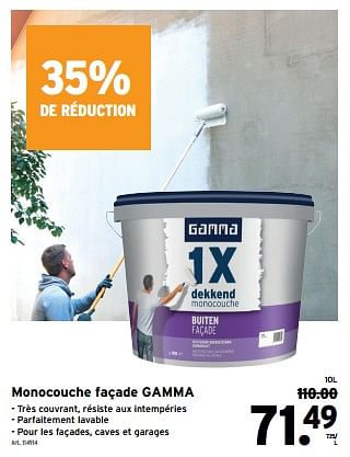 Promoties Monocouche façade gamma - Gamma - Geldig van 10/04/2024 tot 23/04/2024 bij Gamma