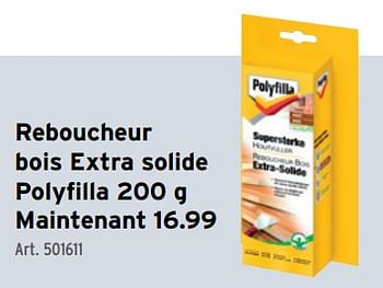 Promoties Reboucheur bois extra solide polyfilla - Polyfilla - Geldig van 10/04/2024 tot 23/04/2024 bij Gamma