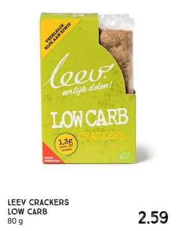 Promotions Leev crackers low carb - leev - Valide de 14/04/2024 à 01/06/2024 chez Xenos