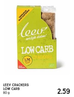 Leev crackers low carb