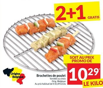 Promoties Brochettes de poulet - Huismerk - Intermarche - Geldig van 16/04/2024 tot 21/04/2024 bij Intermarche