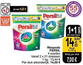 Promoties Waspods persil - Persil - Geldig van 16/04/2024 tot 22/04/2024 bij Cora