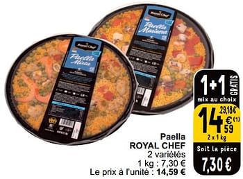Promoties Paella royal chef - Royal Chef - Geldig van 16/04/2024 tot 22/04/2024 bij Cora