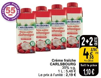 Promoties Crème fraîche carlsbourg - Carlsbourg - Geldig van 16/04/2024 tot 22/04/2024 bij Cora