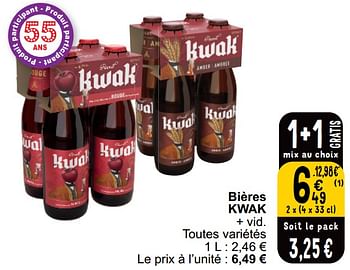 Promoties Bières kwak - Kwak - Geldig van 16/04/2024 tot 22/04/2024 bij Cora