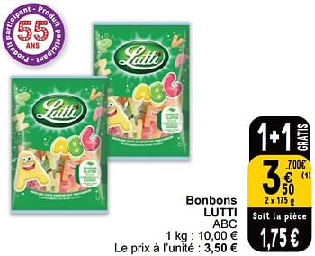 Promoties Bonbons lutti - Lutti - Geldig van 16/04/2024 tot 22/04/2024 bij Cora