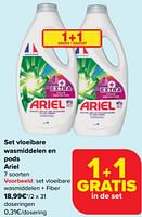 Promoties Set vloeibare wasmiddelen en pods ariel - Ariel - Geldig van 17/04/2024 tot 29/04/2024 bij Carrefour