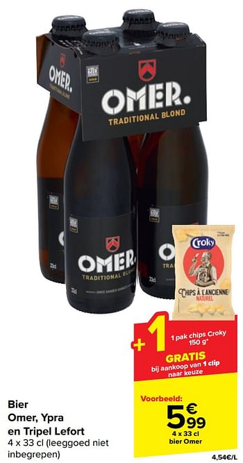 Promotions Bier omer - Omer - Valide de 17/04/2024 à 29/04/2024 chez Carrefour
