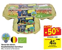 Verse bio eieren-Huismerk - Carrefour 
