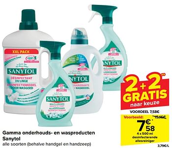 Promotions Desinfecterende allesreiniger - Sanytol - Valide de 17/04/2024 à 29/04/2024 chez Carrefour