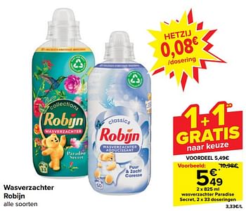 Promotions Wasverzachter paradise secret - Robijn - Valide de 17/04/2024 à 29/04/2024 chez Carrefour